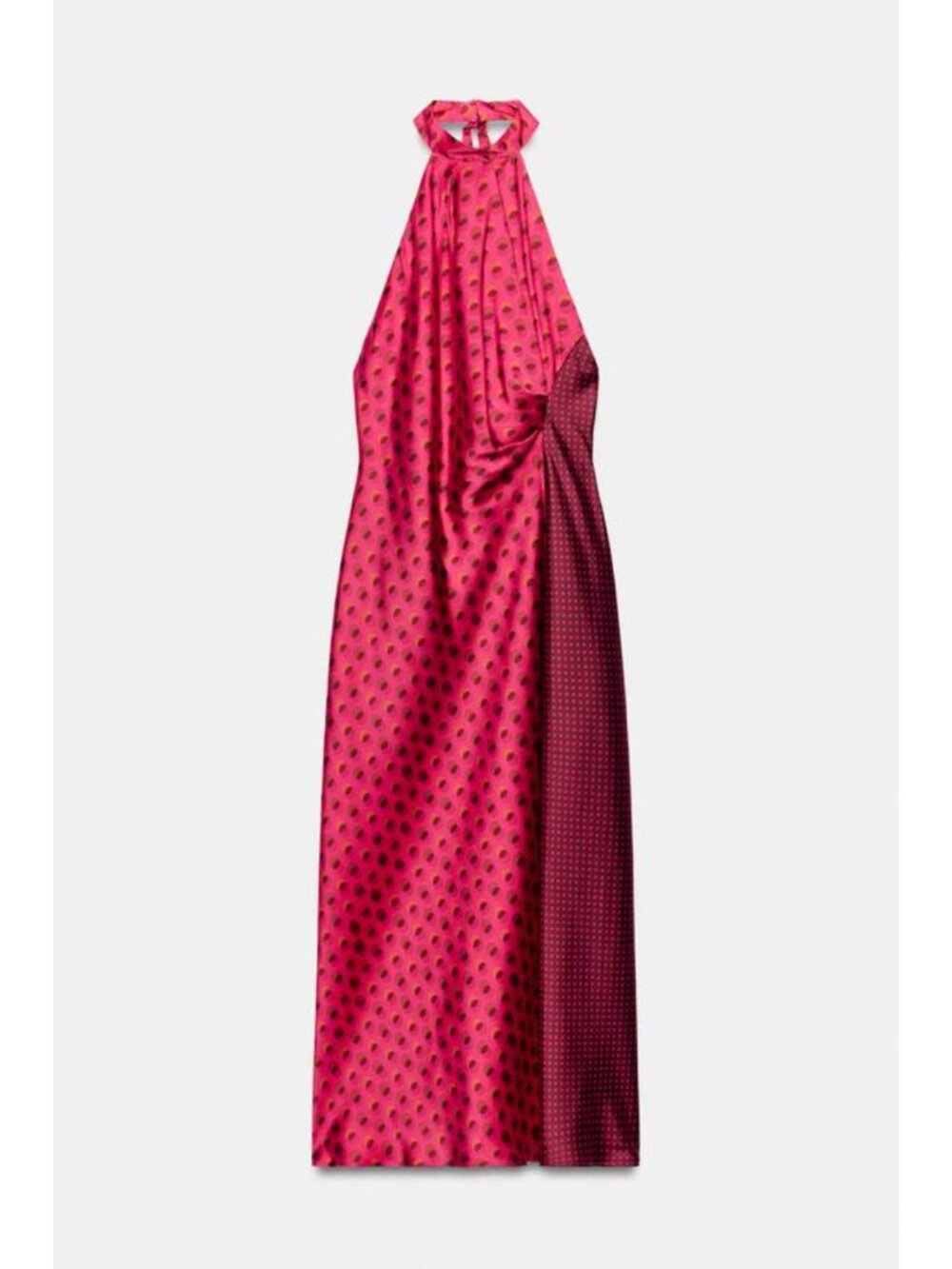 ZARA MIDI HALTER NECK DRESS